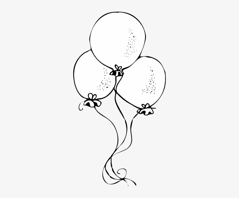 Free Balloon Clipart - Simple Line Art for Celebrations & Printables
