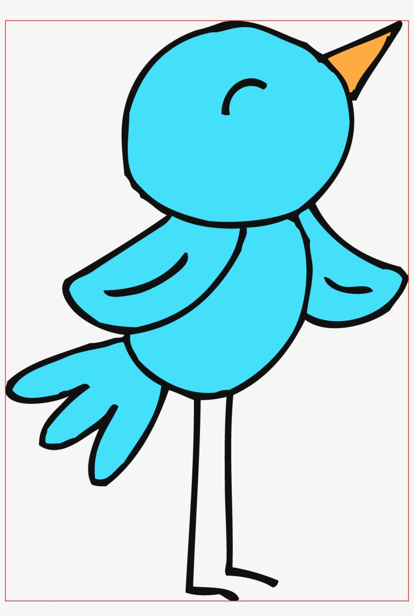 Cute Blue Cartoon Bird Illustration - Free Download & Usage