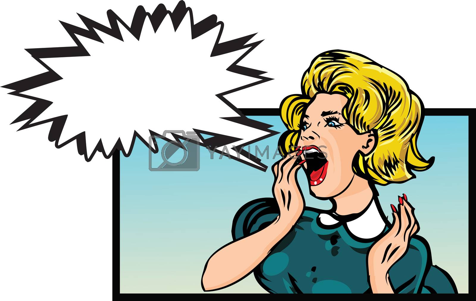 Frightened Woman Vector Photo Free Trial Bigstock Clip Art Library