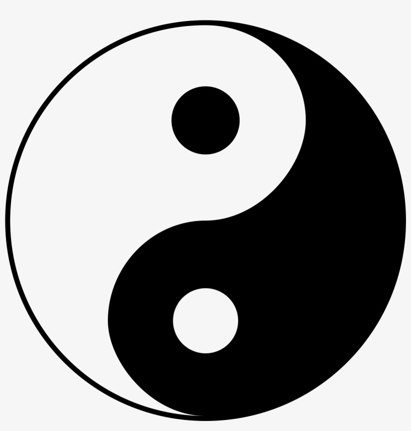 Classic black-and-white Yin-Yang symbol representing balance and duality in Taoist philosophy.