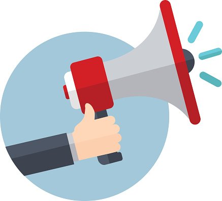 Megaphone Icon - Visual Symbol for Announcements, Marketing & Public Speaking