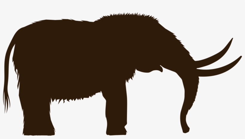 Woolly Mammoth Silhouette - Prehistoric Ice Age Giant