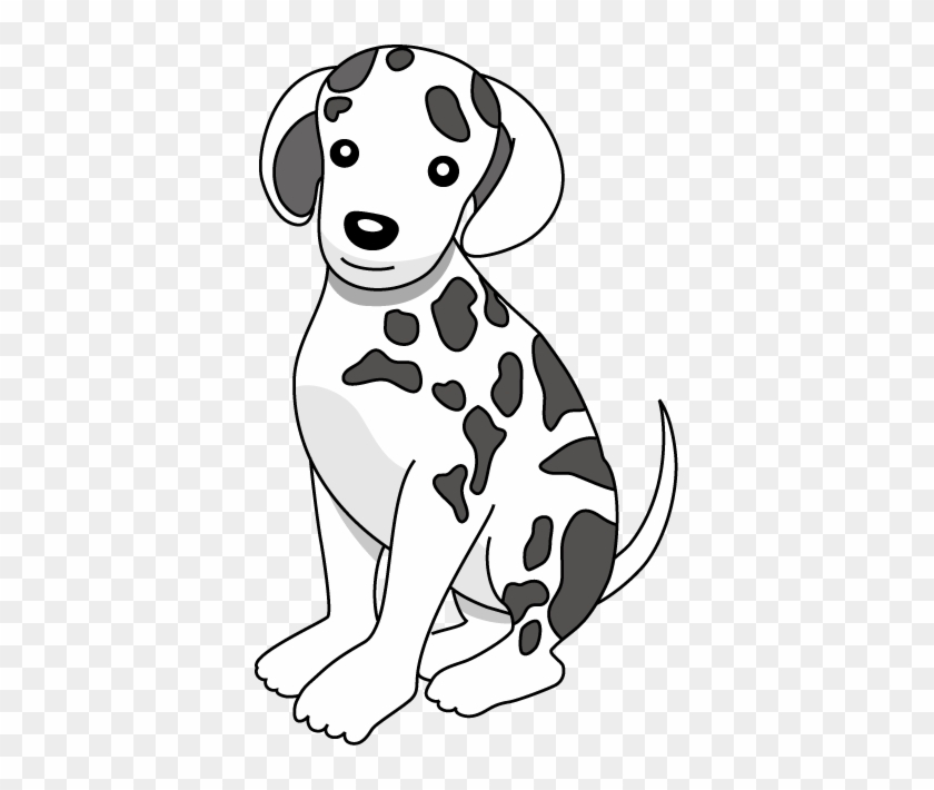 Cute Dalmatian Puppy Illustration - Free Clipart for Kids & Designers