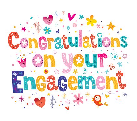 Congratulations on Your Engagement - Festive Celebration Card Design