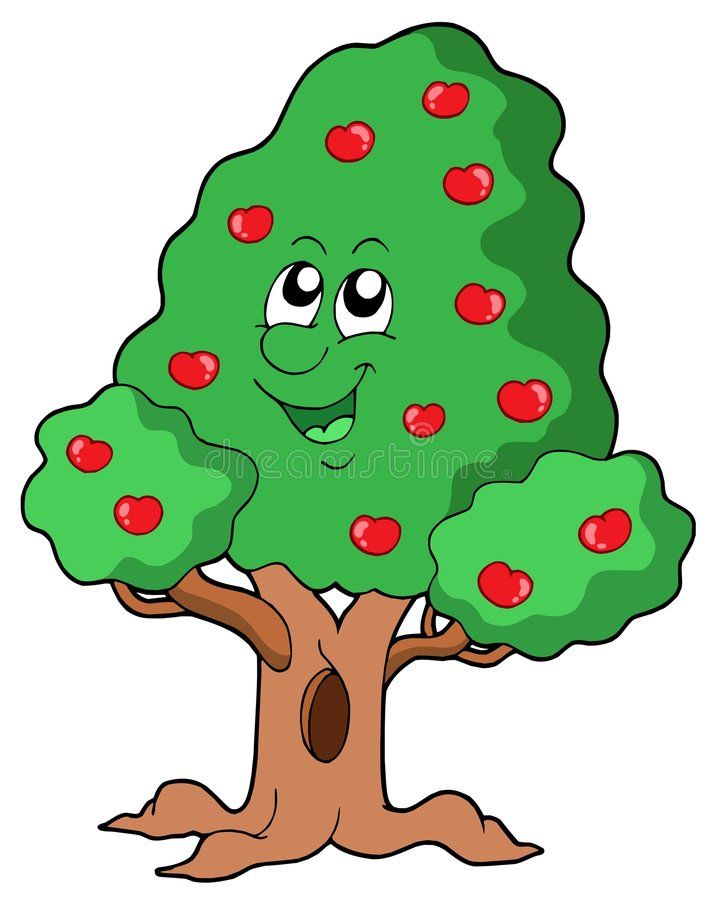 Apple Tree Clip Art - Apple On The Tree Clipart - Free Transparent