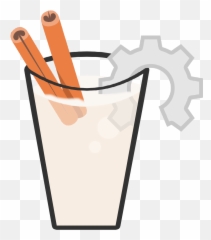 Cinnamon Milk Drink Illustration - Customizable & Tech-Integrated Beverage Design