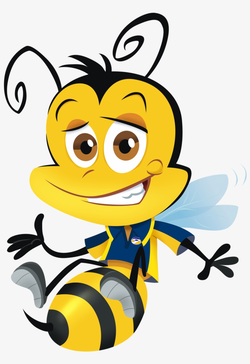 Friendly Bee Mascot Character - Fun & Engaging Cartoon Illustration
