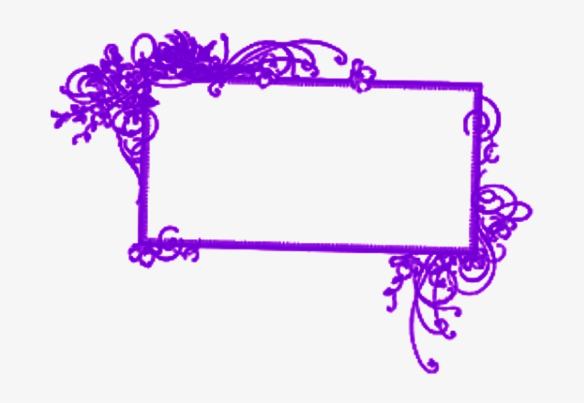 Elegant Purple Ornamental Frame for Digital Design & Print Projects