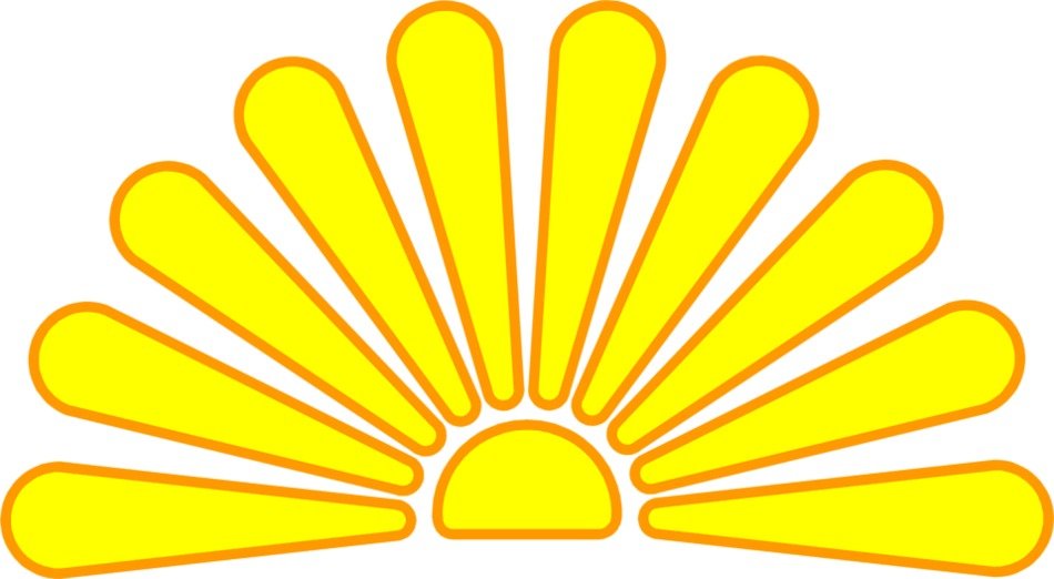 Sunburst Logo - Vibrant Yellow Rising Sun Graphic for Branding