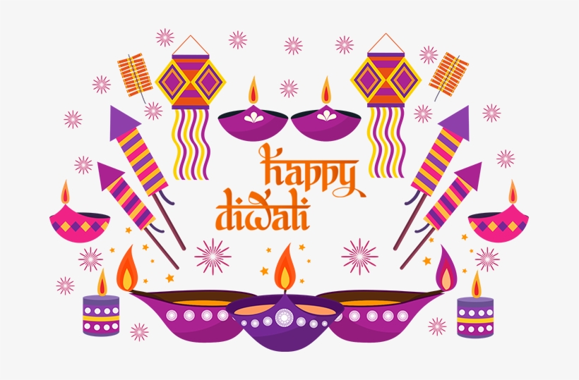 Happy Diwali Festival Celebration - Free Vector Illustration