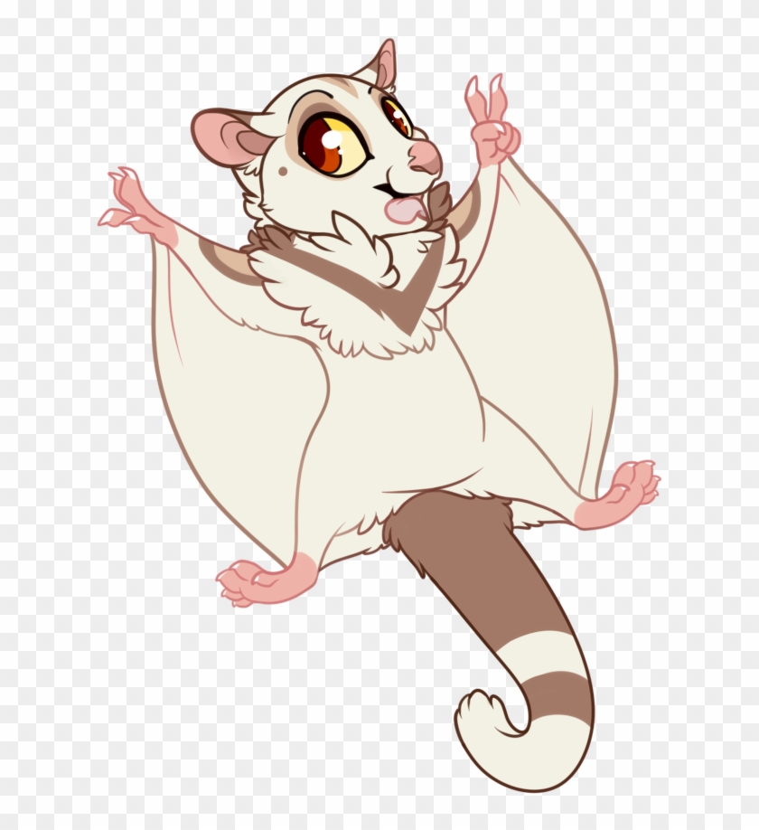 Adorable Sugar Glider Cartoon Illustration - Free PNG Download