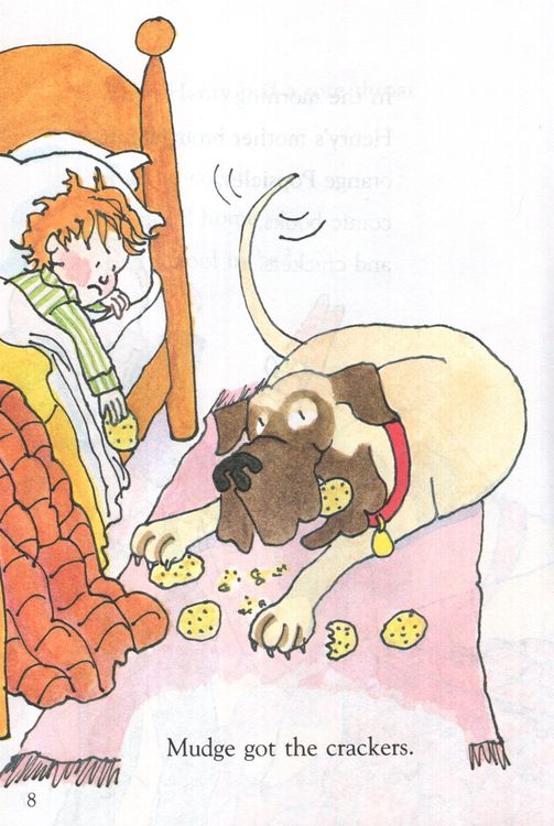 Mudge the Dog Eats Crackers - Children’s Book Illustration