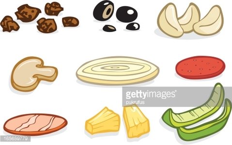 Pizza Toppings Illustration - Visual Guide for Custom Pizzas