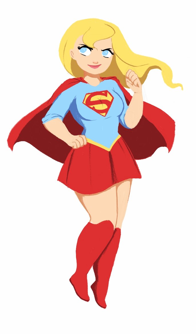Supergirl Character Art - Classic Costume Illustration