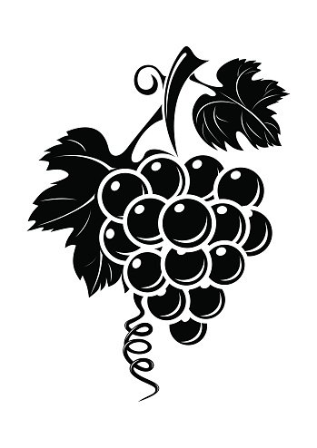 grapes clipart black and white - Clip Art Library - Clip Art Library