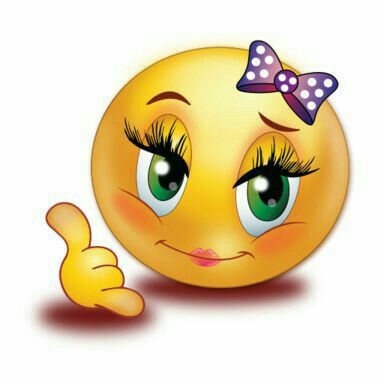 Cute Blushing Emoji with Thumbs-Up - Free Download & Usage