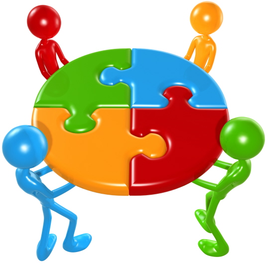 Team Collaboration and Problem Solving Concept Image