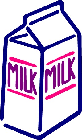 Milk Carton Illustration - Clean Vector Graphic for Food & Beverage Content