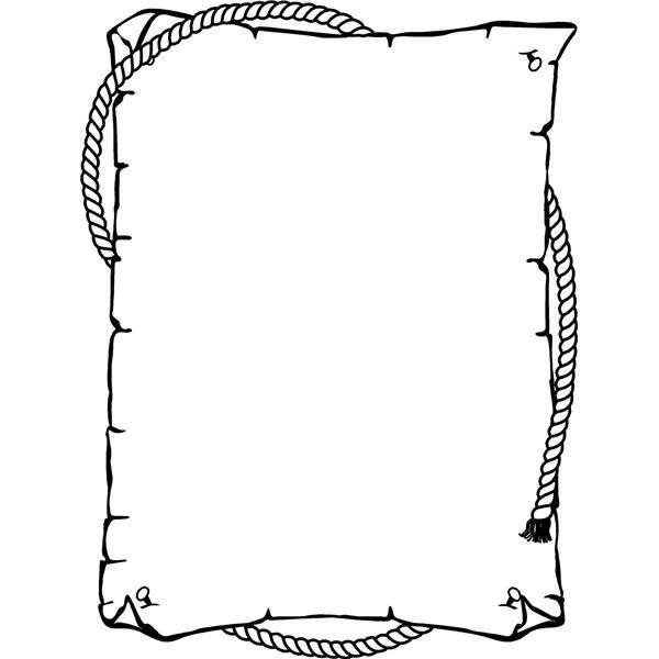 Free Parchment Scroll Border Illustration - Download & Use