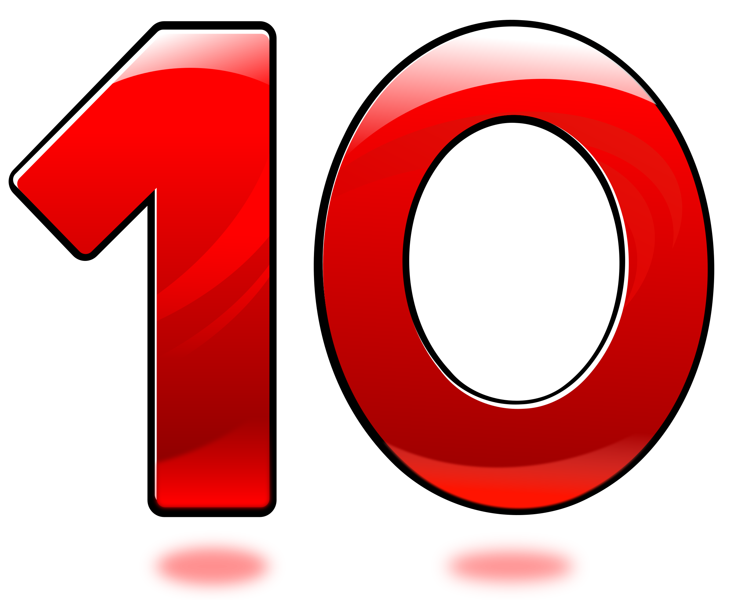 Number 10 transparent background PNG cliparts free download