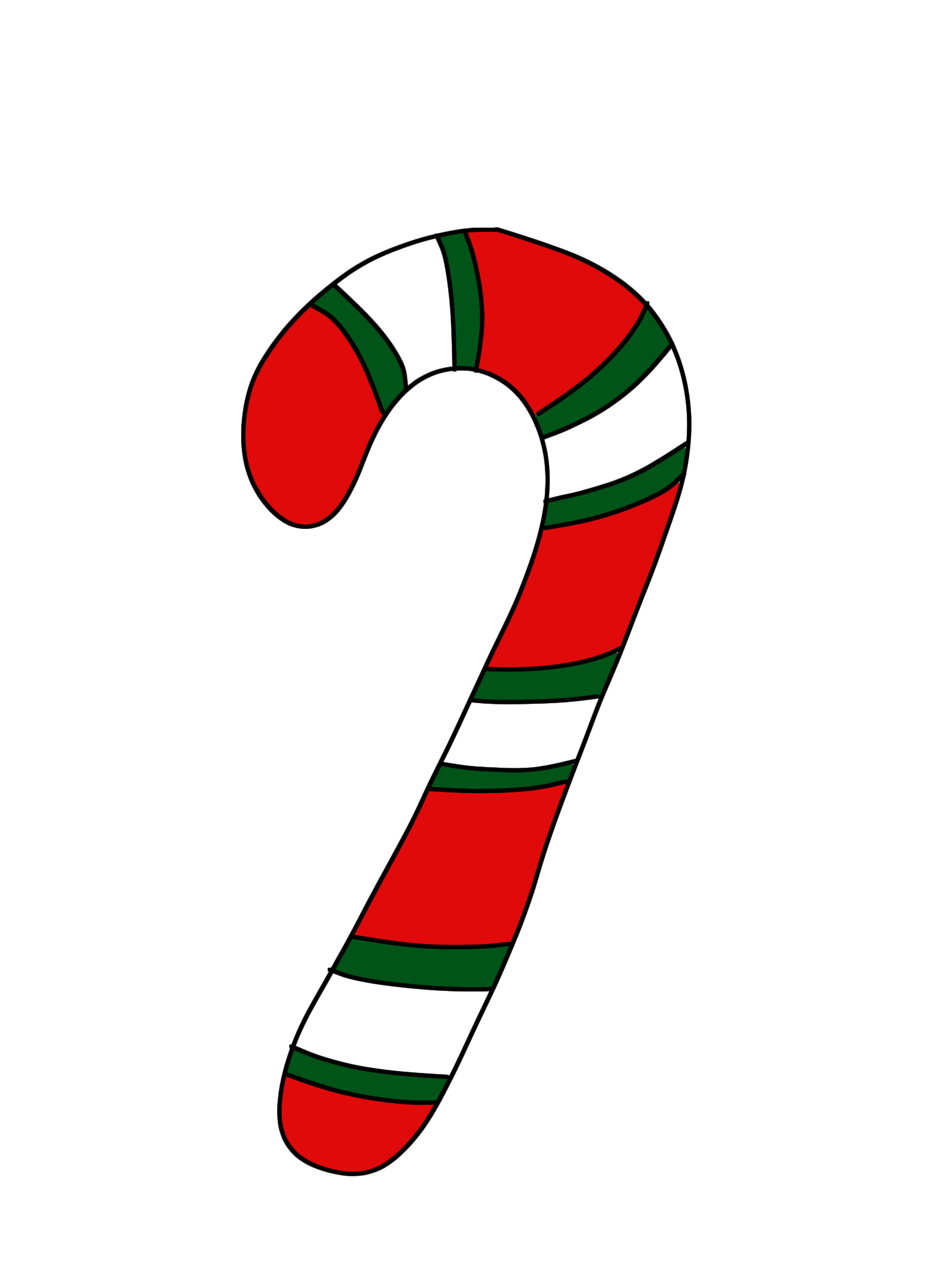 Candy Cane Clipart - Free Downloadable Holiday Illustration
