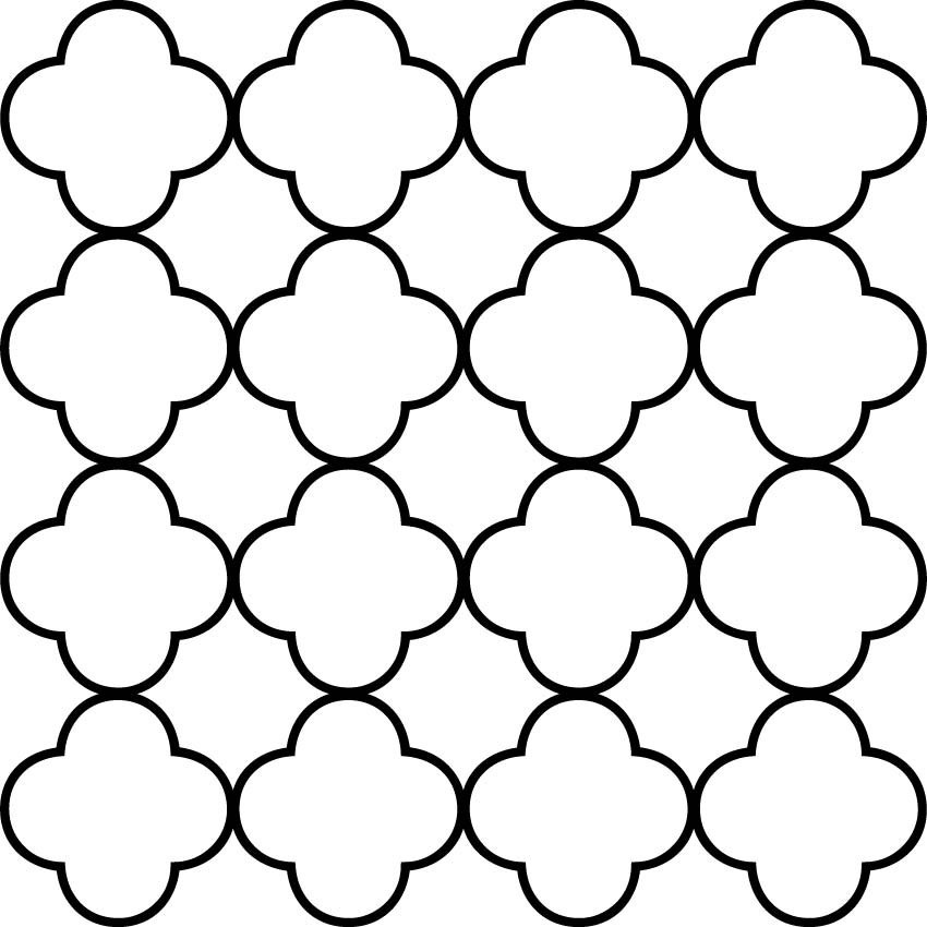 Quatrefoil Pattern Tile Design - Free Vector Graphic for Decor & Web Use