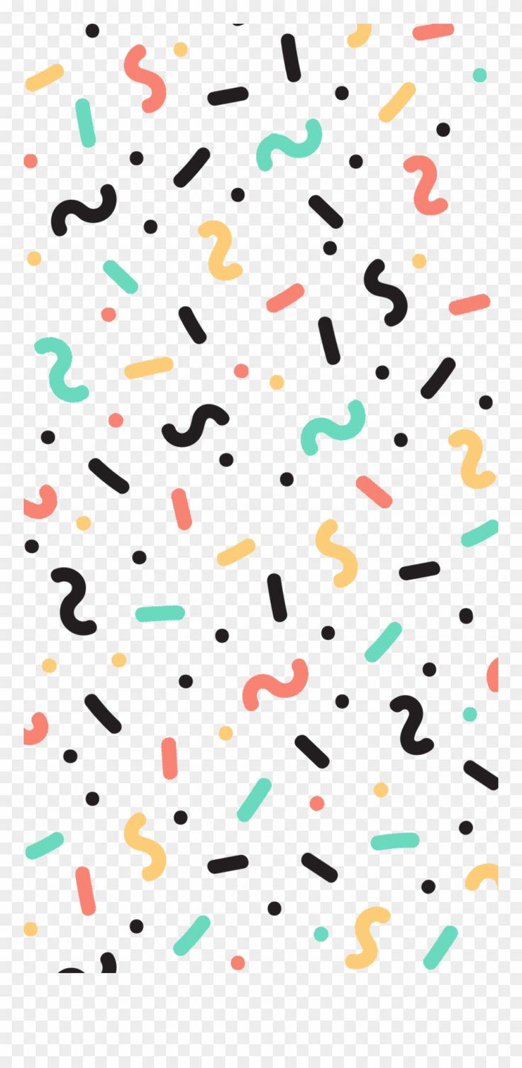 Festive Abstract Confetti Pattern - Free Transparent PNG Download