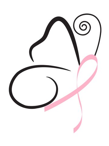 Breast Cancer Awareness Butterfly Symbol - Hope, Survival, and Support