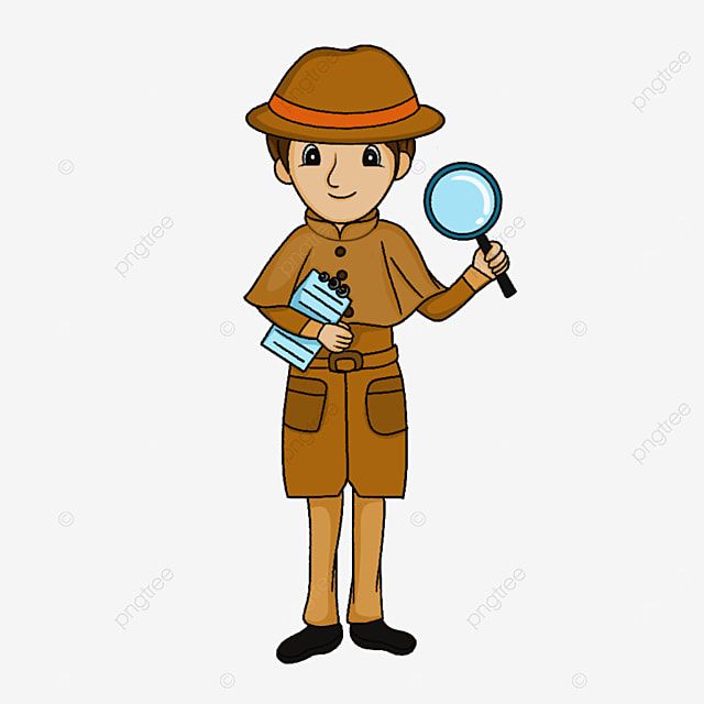 Detective Cartoon Illustration - Free Clipart for Kids & Education