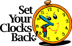 Daylight Saving Time Ends - Set Your Clocks Back Safely