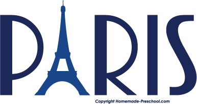 Paris logo with Eiffel Tower integrated into the letter "A", navy blue on white background.