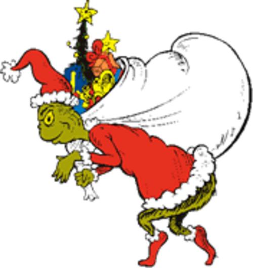 The Grinch Stealing Christmas - Iconic Dr. Seuss Illustration