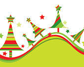 Cheerful Christmas Tree Illustration for Holiday Designs