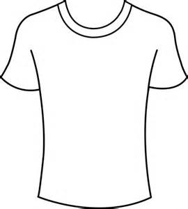 Simple black-and-white line drawing of a plain short-sleeve crew neck t-shirt.