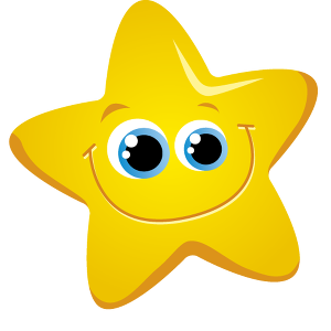 Smiling Star Emoji - Friendly Cartoon Illustration for Kids & Education