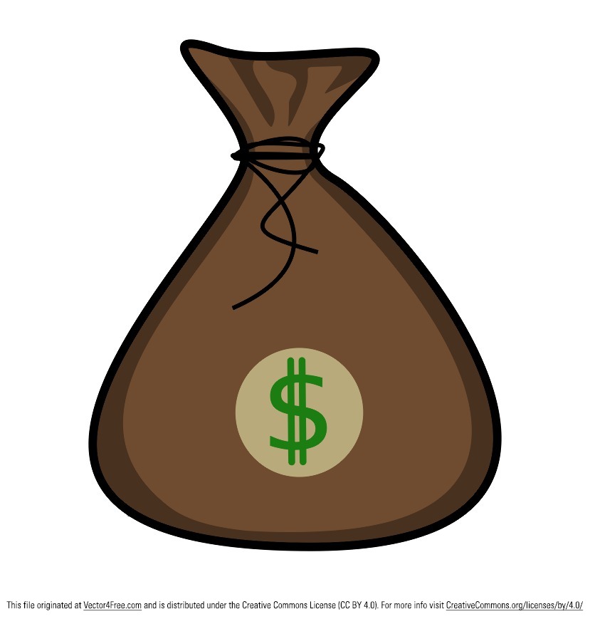 Money Bag Illustration - Free Vector Clipart for Financial Content