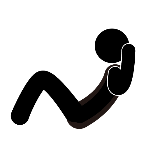 Sit-Up Exercise Icon - Fitness and Core Workout Visual