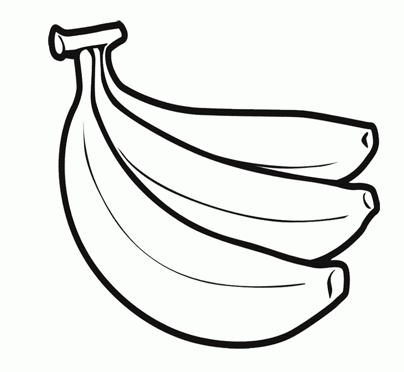 banana outline clip art