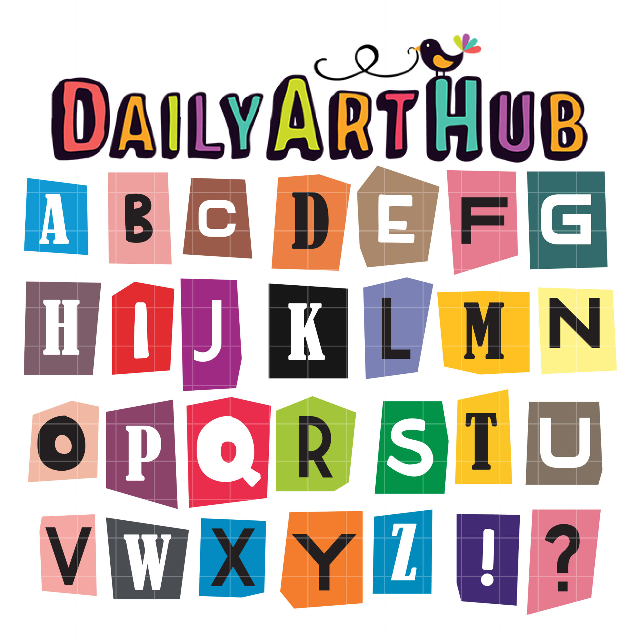 Alphabet Clipart Colorful Alphabet Letter Clip Art Upper and - Clipart ...