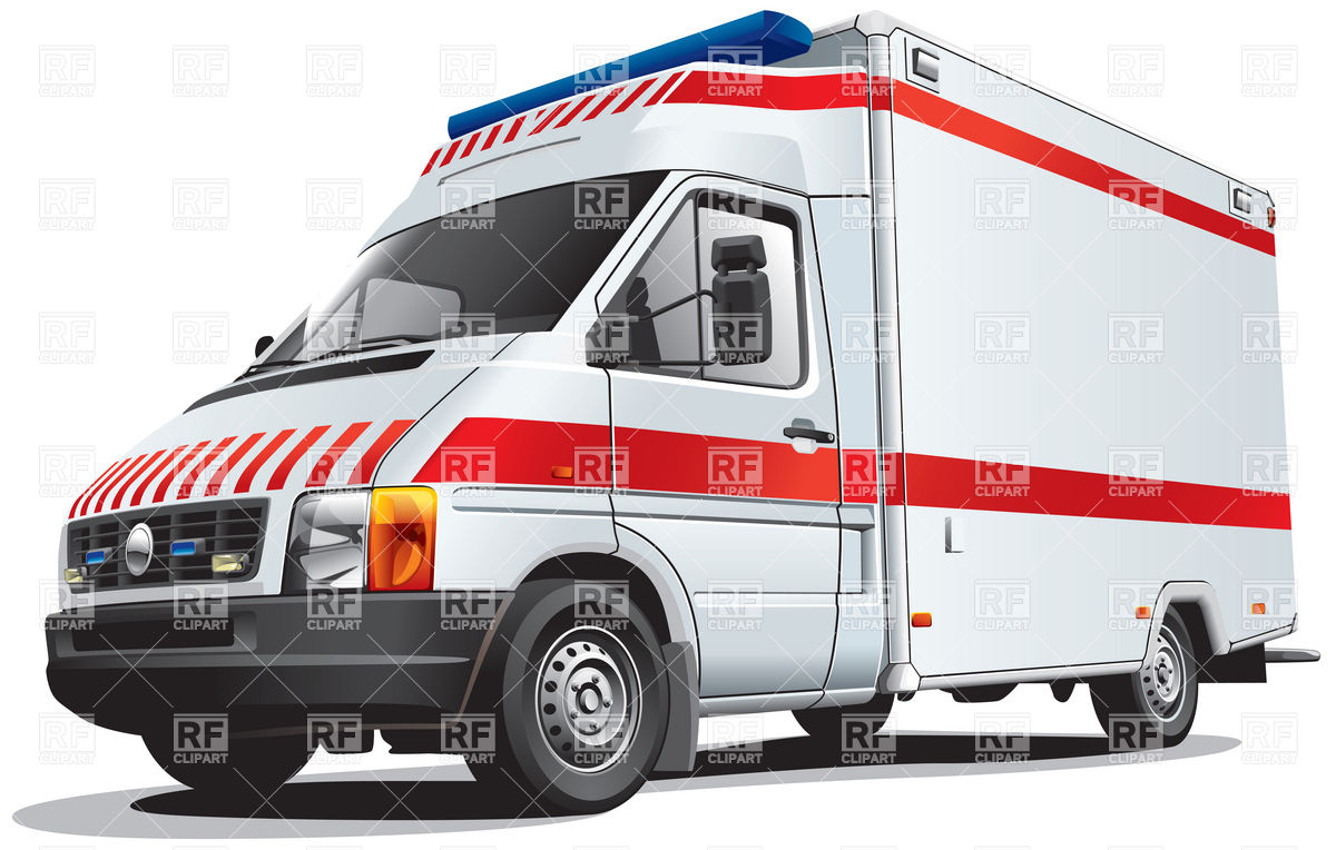 Ambulance Vehicle Illustration - Medical Emergency Transport Design