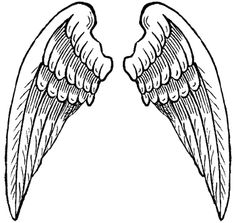 Angel Wings Illustration - Free Vector Clipart for Spiritual & Artistic Design