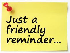 Friendly Reminder Note - Visual Cue for Important Messages