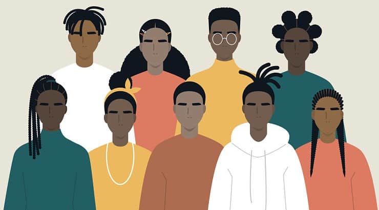 Celebrating Black Diversity and Unity - Inclusive Illustration