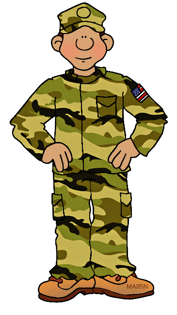 Friendly Cartoon Soldier Illustration for Educational and Military-Themed Content