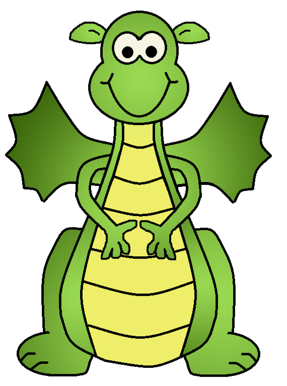 Cute Green Dragon Clipart for Kids’ Activities and Educational Resources