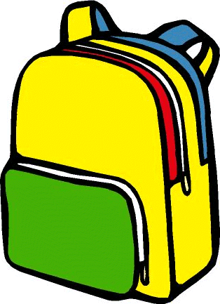 Backpack Back to School Clipart