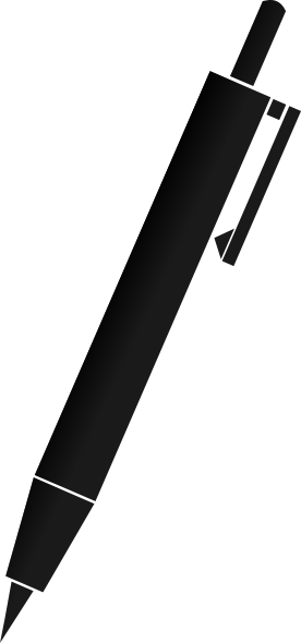 Black Ballpoint Pen - Modern Writing Instrument for Office & School