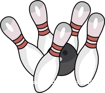 Bowling Pins and Ball Illustration | Sport Graphics & Clipart