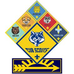 Cub Scouts Rank Advancement Logo - Official BSA Program Emblem