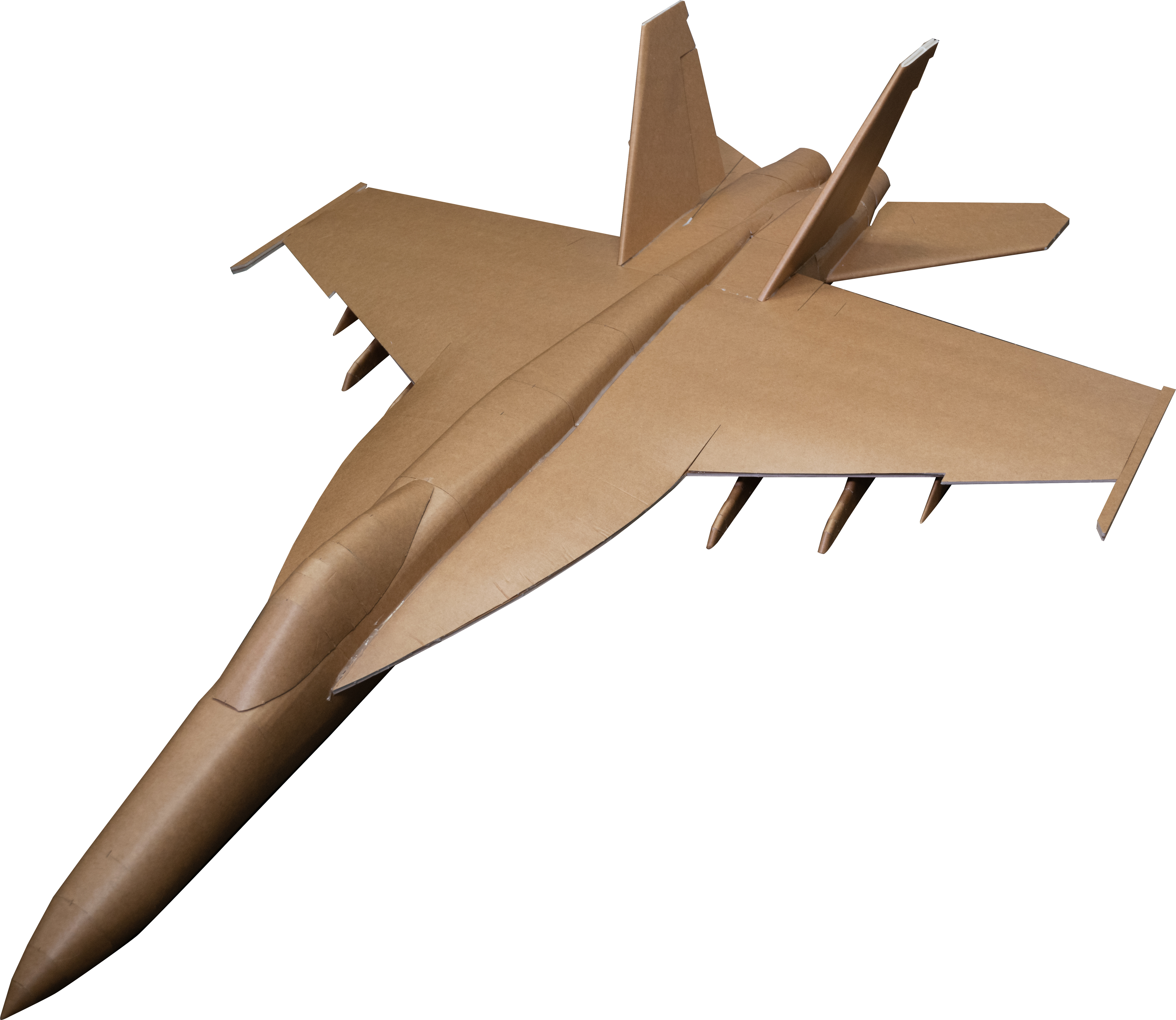Cardboard Fighter Jet Model - DIY Aircraft Craft Project